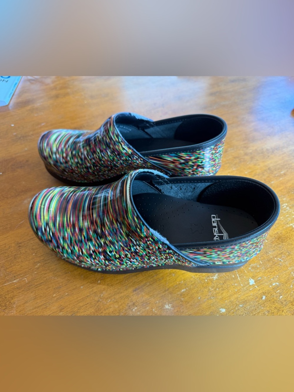 Dansko multi color clogs size 39